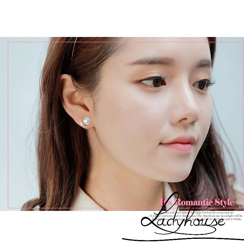 Bông tai đính ngọc trai nhân tạo thời trang dành cho nữ