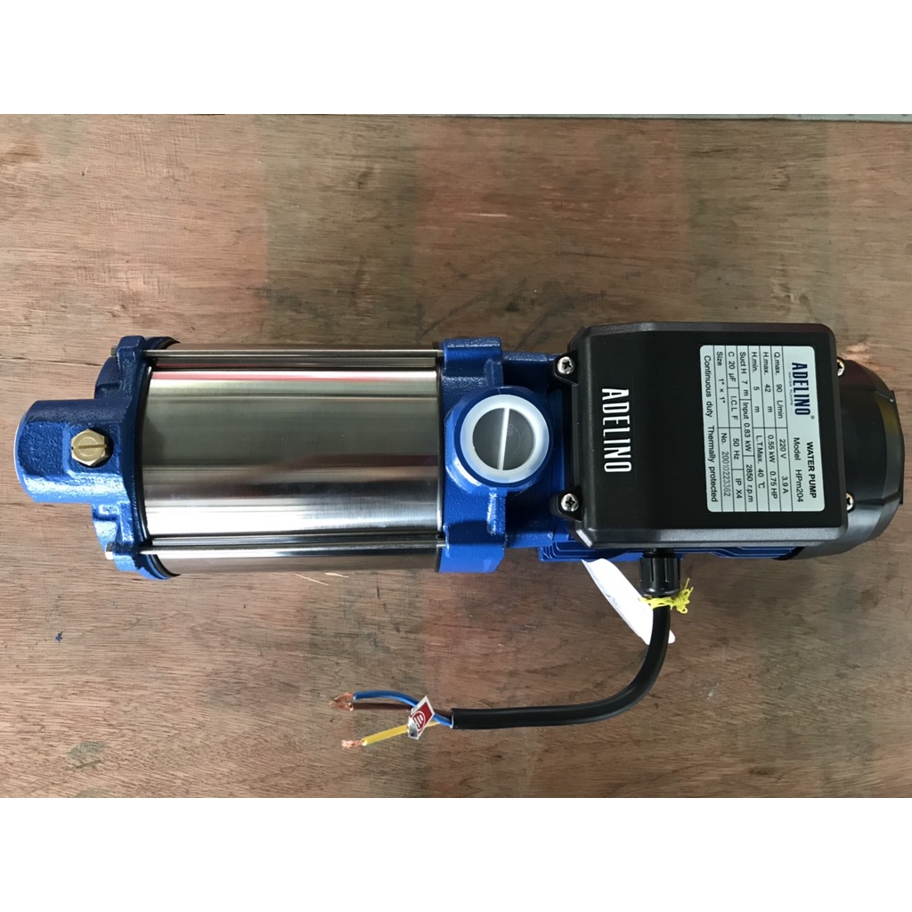 Bơm ly tâm trục ngang 1 pha 1.2 ngựa  - Bơm nhập khẩu chính hãng ADELINO công nghệ Đức