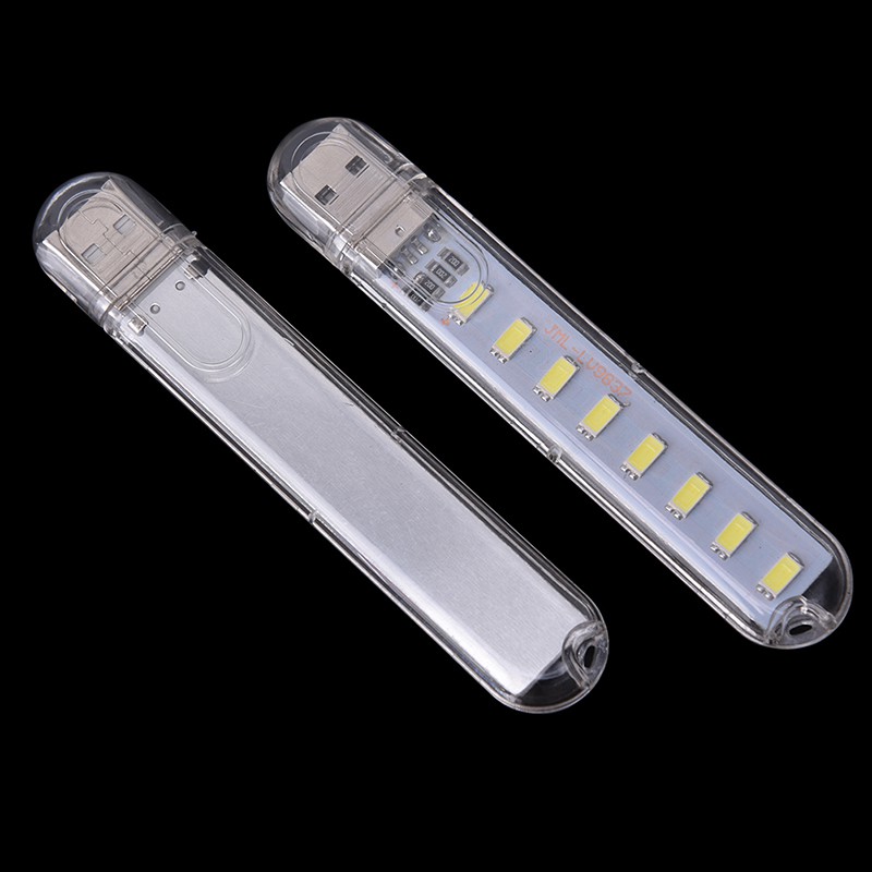 Đèn LED USB Mini 5V 8 Bóng Di Động Ánh Sáng Ban Đêm Cho Máy Tính