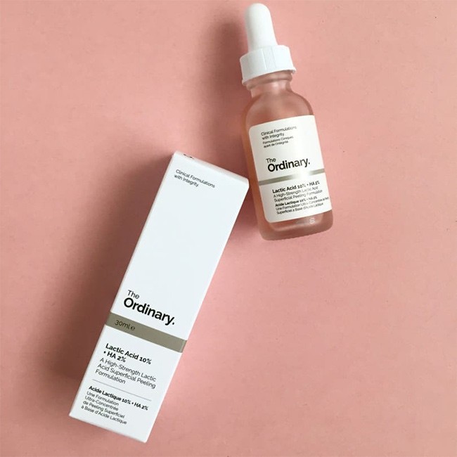 Tẩy da chết hoá học Lactic Acid + HA - The Ordinary