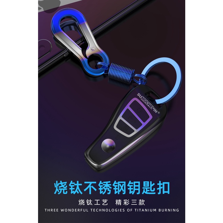 Móc Chìa Khóa Xe Máy Bằng Titan Nhiều Màu Sắc Cá Tính Dành Cho Nam Nữ
