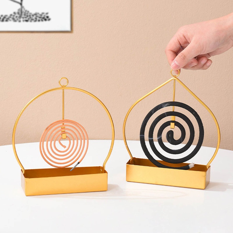 Giá Đỡ Nhang Muỗi Hình Tròn / Trái Tim Bằng Sắt Tiện Dụng Cho Phòng Kh