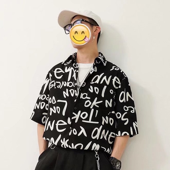 Áo Sơ Mi Tay Ngắn Dáng Rộng In Hoa Thời Trang Đi Biển Mùa Hè Cho Cặp Đôi