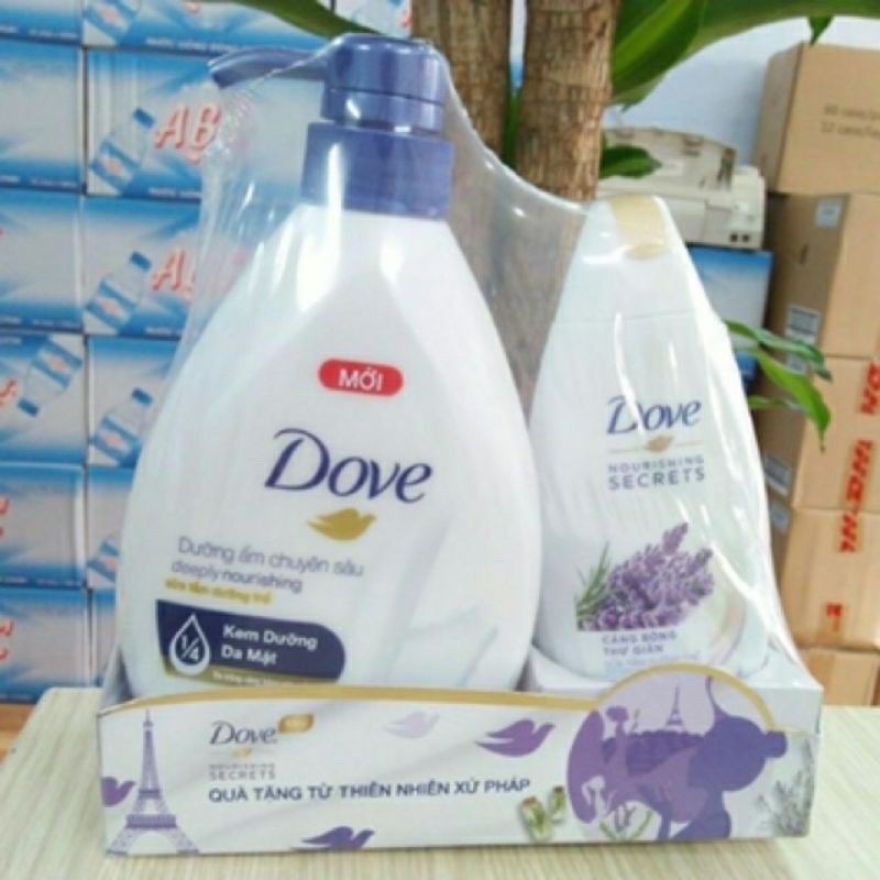 sữa tắm dưỡng trắng da dove 530g tặng kèm chai 120g phân loại đủ 3 mùi (hàng chuẩn an toàn cho mọi loại da)