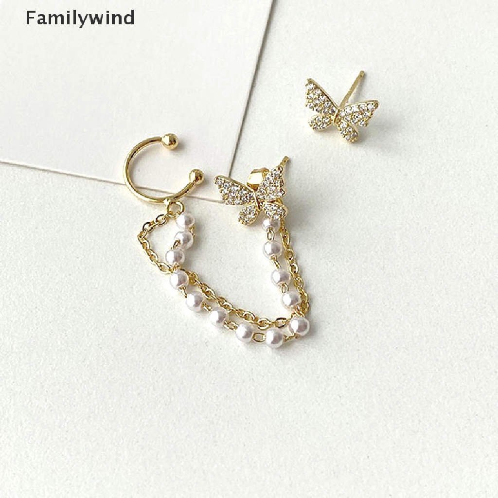 Đôi Bông Tai Hình Bướm Đính Đá Thời Trang Sành Điệu Cho Nữ