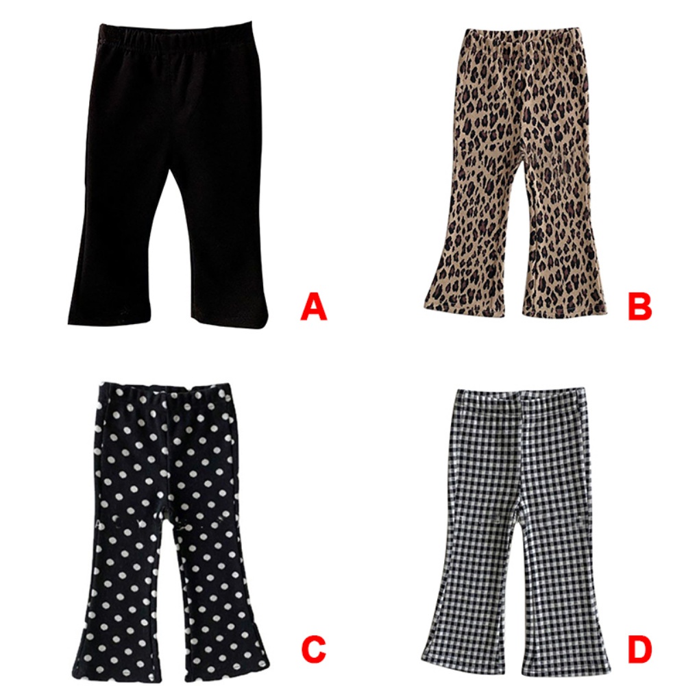 Quần Legging Ống Loe Co Giãn Thời Trang Cho Bé Gái