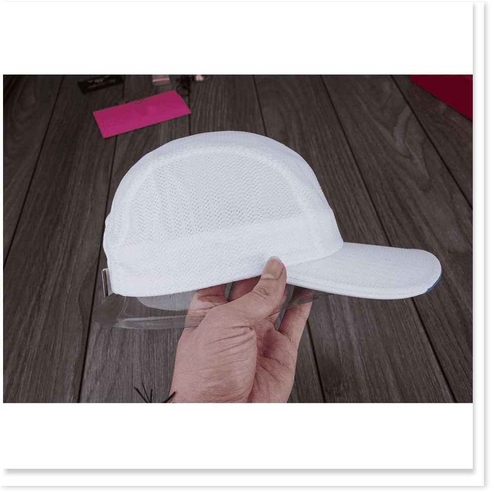 MẪU MỚI 2021 -  Nón Sơn Không Chóp Lưới Cao Cấp Màu Trắng Lưỡi Xanh Mã MC238-TXH1 👒 !