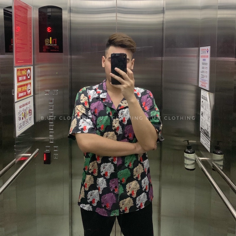 COMBO Áo sơ mi họa tiết quần short trơn mềm dành cho nam nữ | BUTCLOTHING