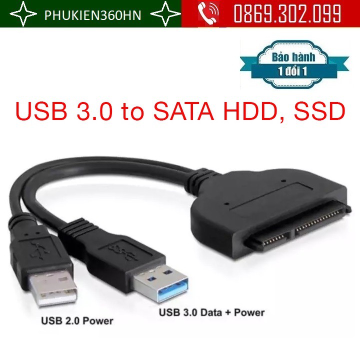 Cáp Chuyển Đổi  Usb 3.0 Sang 2.5 inch HDD Sata Cho Ổ Cứng