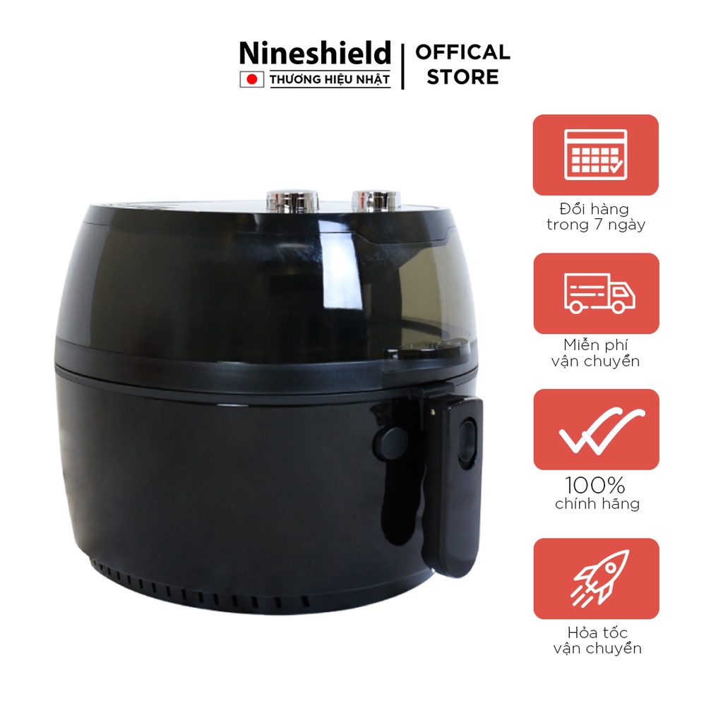 Nồi Chiên Không Dầu 8L Nineshield Loại Cơ KB6001M