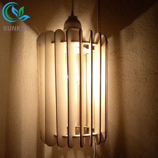 [Siêu Rẻ] Đèn Trang Trí Gỗ Cột Trời - Đường Kính 13cm - Trang Trí Phù Hợp Với Mọi Không Gian Lớn Cần Trang Trí Nhiều
