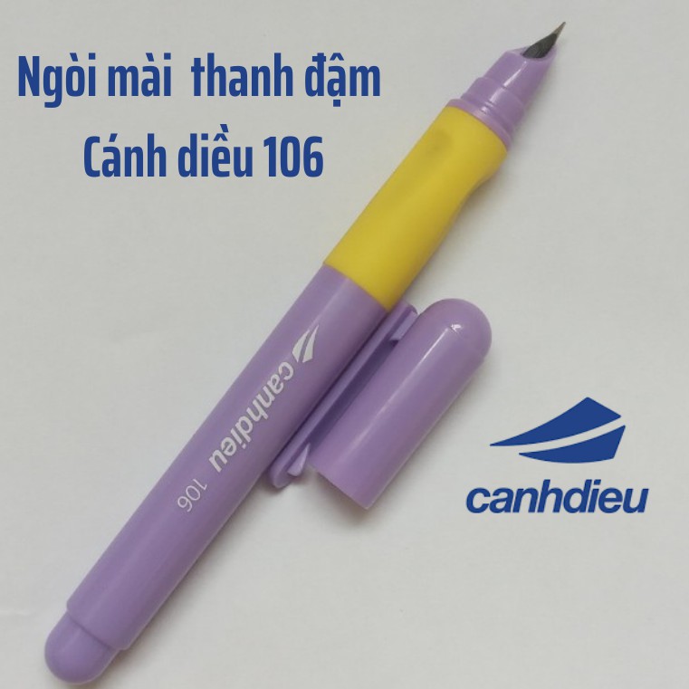 Bút máy nét thanh đậm , bút cánh diều 106 luyện viết chữ đẹp dành cho học sinh tiểu học (có định vị cầm bút)