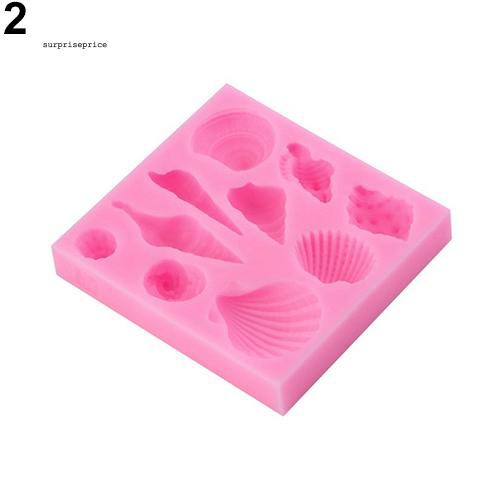 Khuôn làm bánh kẹo hình vỏ sò bằng silicon