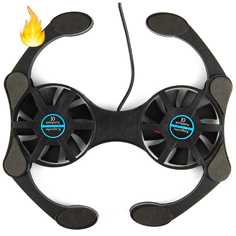 Đế tản nhiệt laptop 10-15.6Inch có 2 quạt và cổng USB