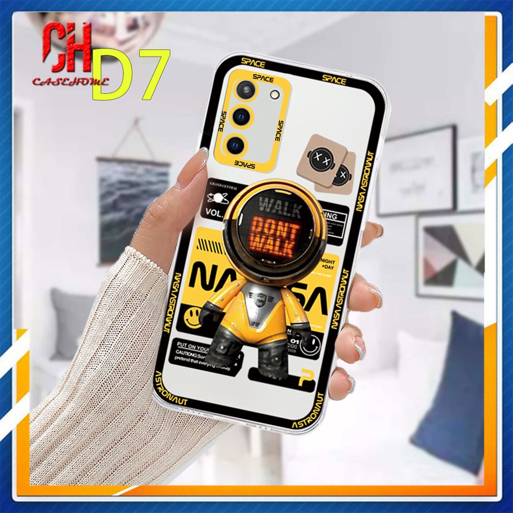 Casing Samsung A52 A32 A12 A03 A51 A03S A10S A50 A20S J7 Prime A02S A20 A50S A10 A30S A52S A30 M12 M01S A125 F12 M10S M40S A515F A207F M02S A025 F02S Soft TPU Transparent Astronaut Phone Case