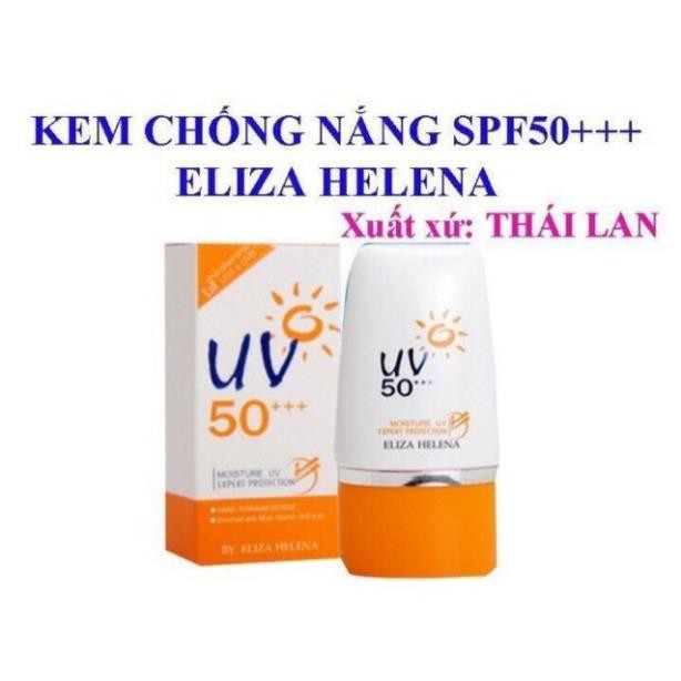 Kem Chống Nắng Eliza Helena UV 50 Thái Lan + tặng sữa rửa mặt Acnes Pure White 25g