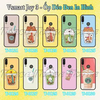 Ốp lưng Vsmart Joy 3 dẻo đen in hình Trà Sữa Cute
