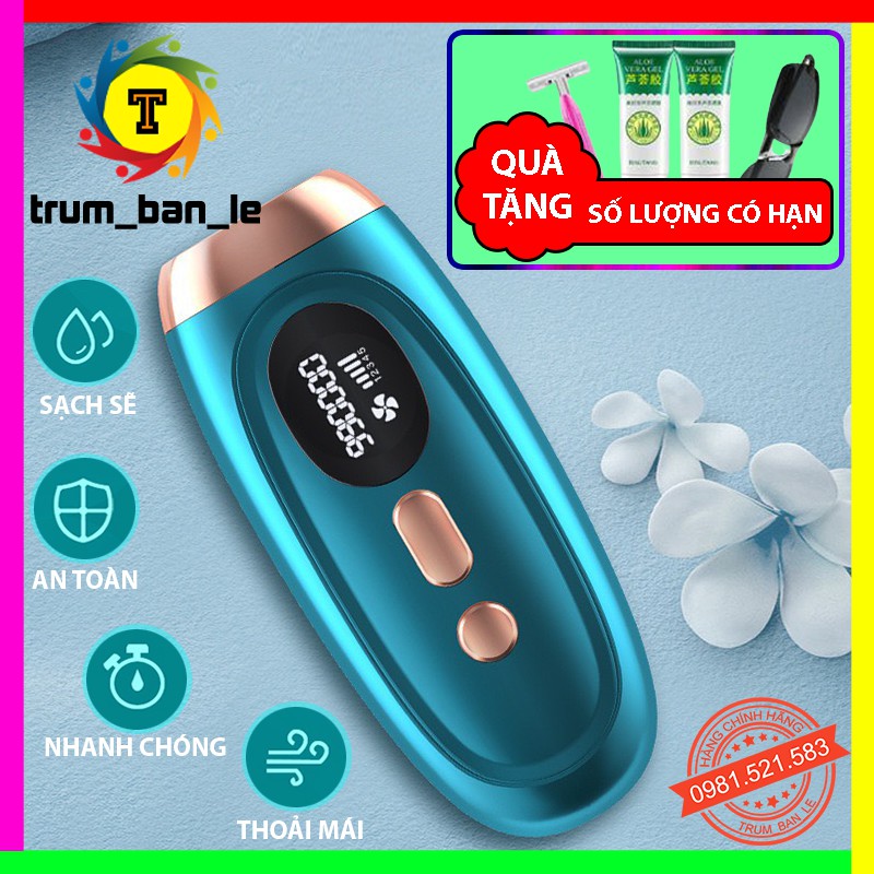 Máy Triệt Lông 💠Tặng Quà💠  Wax Lông Vĩnh Viễn Tại Nhà, Triệt Tận Gốc Sau Một Liệu Trình Không Đau Rát [999.999]