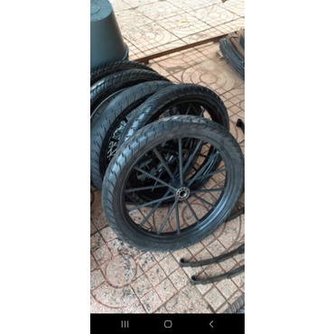1 Cặp Bánh xe ba gác , xe máy ,xe lôi, kéo đẩy hàng 275-17 hàng chất lượng