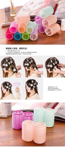 Set 2 cái lô gai dính tóc đủ size