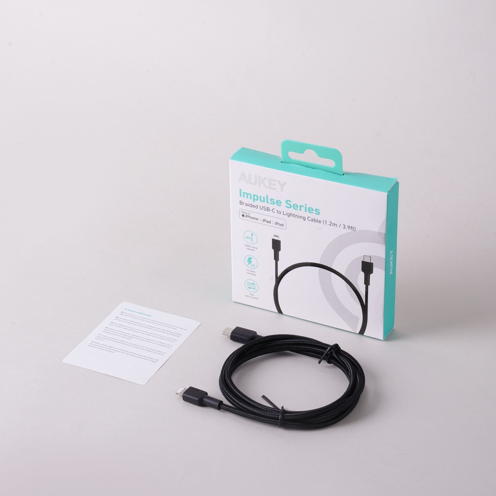 Củ Sạc Nhanh Aukey PA-B1 Pro 20W,PA-F3S 32W ,Cáp Sạc nhanh CB-CL3 Type-C to Lightning,Bảo Hành 18T