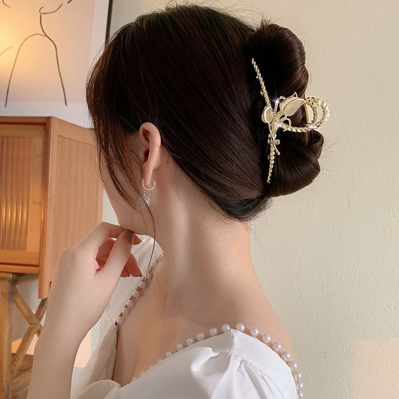 Kẹp Tóc Đính Ngọc Trai Thời Trang Cho Nữ