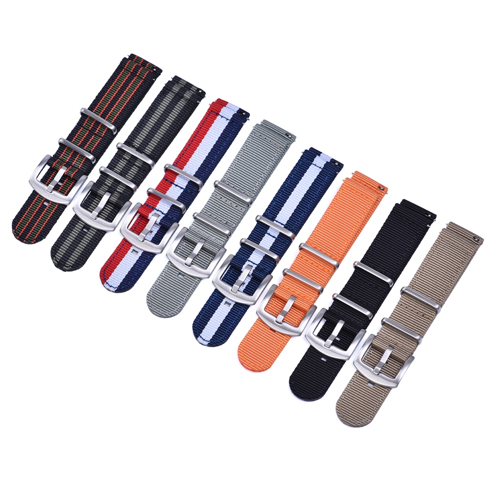 Dây Đeo Nylon Thay Thế 18mm 20mm 22mm Tháo Gỡ Nhanh Cho Đồng Hồ Đeo Tay