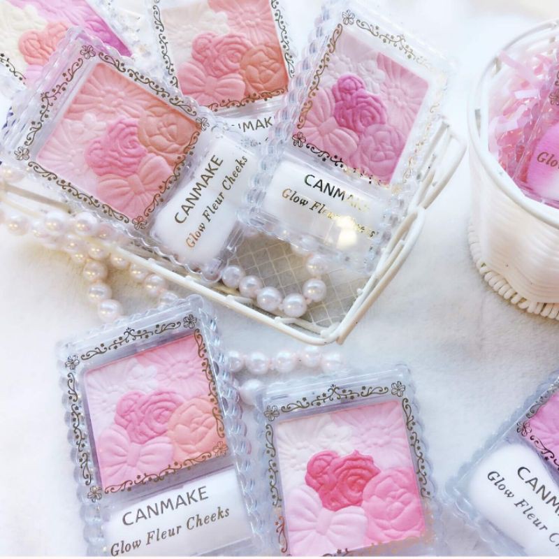 (hàng siêu thị Nhật có bill)Phấn Má Hồng Canmake Glow Fleur Cheek 6.3g | BigBuy360 - bigbuy360.vn