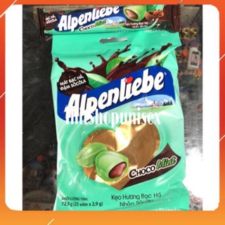 Kẹo Alpenliebe 🍬FREESHIP🍬 Vị Bạc Hà Nhân Socola Gói 25 viên