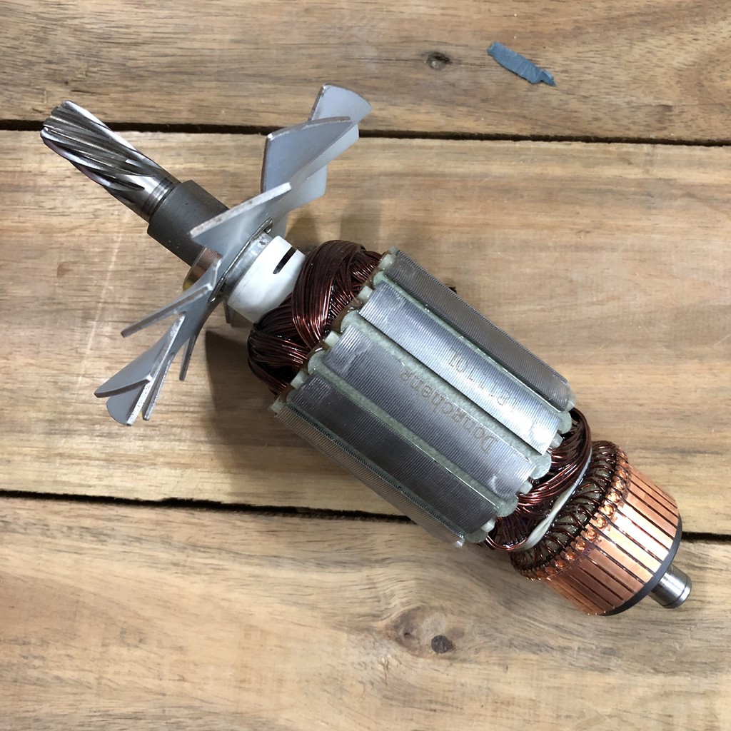 Rotor cắt nhôm MAKITA 1030 LS1030 LS1030N 9 răng - Có thân 49mm và 54mm - Tặng chổi than