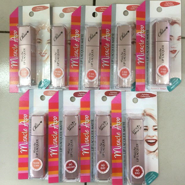 (CHÍNH HÃNG) Son kem lì Miracle Apo Lip Lacquer Matte Holiday Collection 3ml