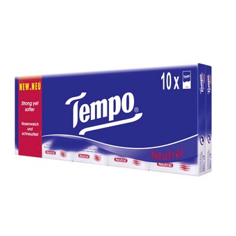Khăn giấy bỏ túi Tempo Regular không mùi (10 gói)
