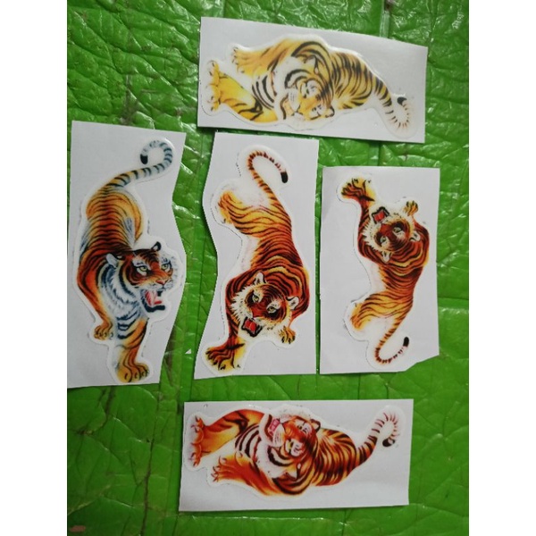 Bộ 5 tem nổi hình cọp 3D siêu đẹp