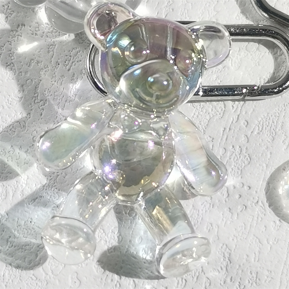 Vỏ Bảo Vệ Hộp Sạc Tai Nghe Inpods Hình Gấu Hoạt Hình Kèm Móc Khóa