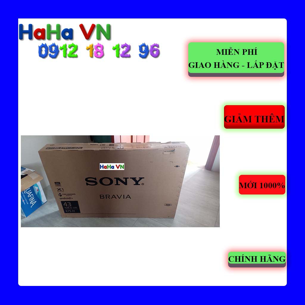 Android Tivi Sony KD-43X7500H 4K 43 inch - 43X7500H