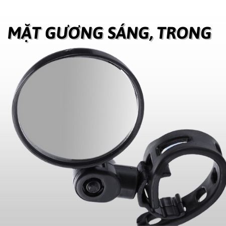 Gương xe đạp thể thao quay 360 độ linh hoạt, tiện lợi gắn xe đạp GX01