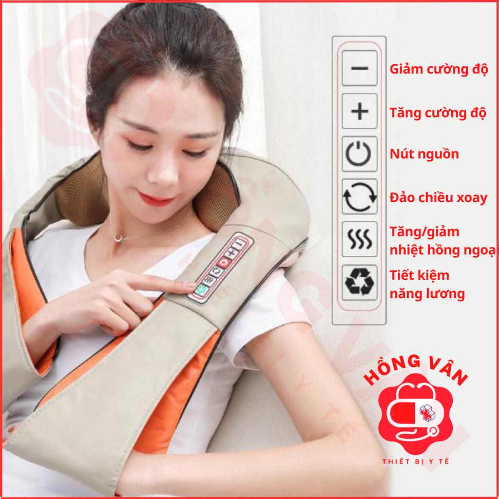 Máy Massage Cổ Vai Gáy Hồng Ngoại 6D HM-V85 , Đai mát xa đa năng, matxa vai gáy, bụng, Cổ, lưng eo, chân tay