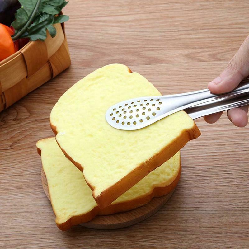 Kẹp gắp thức ăn bằng thép không gỉ 7 / 9 / 12 inch diy tiện dụng