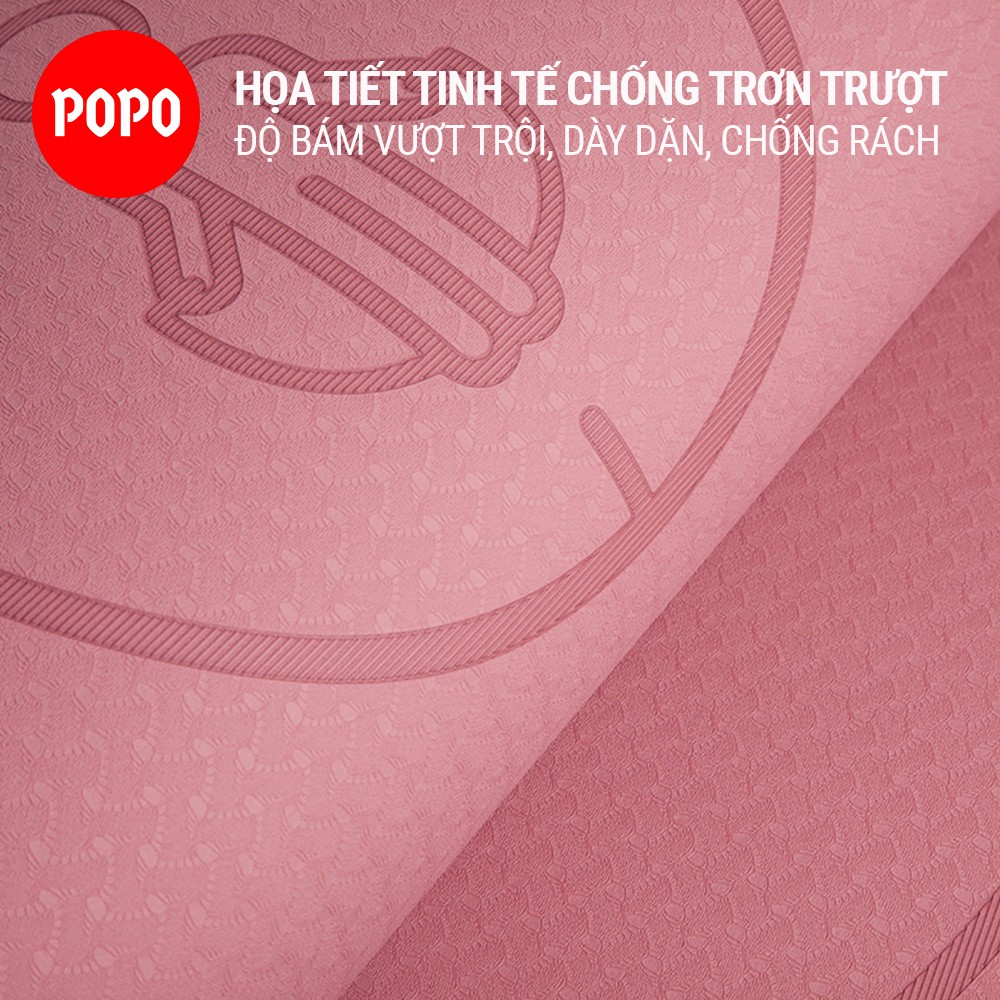 Thảm nhảy dây POPO YGW43 tại nhà chống sốc, cách âm, lớp đệm cao cấp, chống trơn trượt