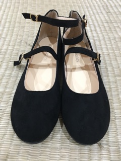 (Order) Giày bệt nữ da lộn quai ngang