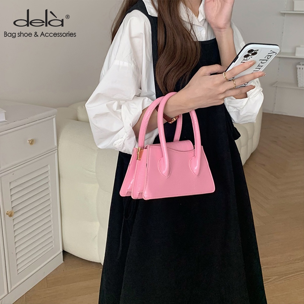 Dela Túi Xách Đeo Vai Hình Vuông Cỡ Nhỏ Phong Cách Hàn Quốc Thời Trang Cho Nữ
