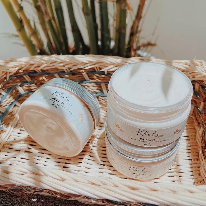Kem dưỡng trắng da body K'HULA MILK, hộp 130gr, không bết rít, không lộ vân kem, hàng chính hãng Huyền Milk Boutique