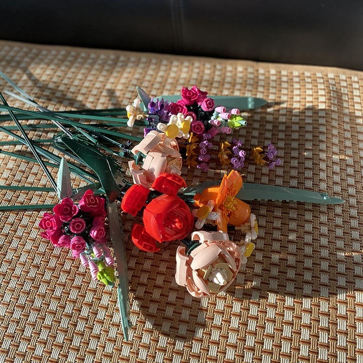 Đồ Chơi Lắp Ráp Hình Bó Hoa Sáng Tạo Trang Trí Nhà Cửa Đẹp Mắt