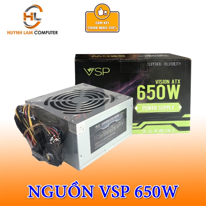 Nguồn vi tính VSP 650W chính hãng VSP phân phối (không có nguồn phụ)