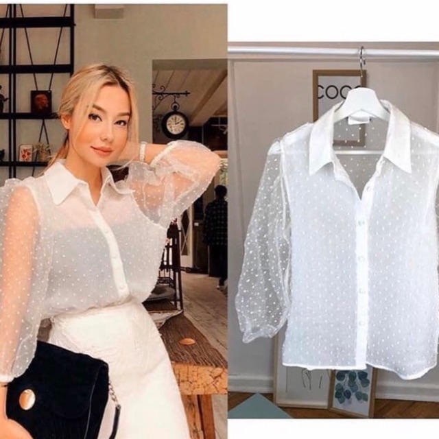 Áo voan bi nổi ZARA