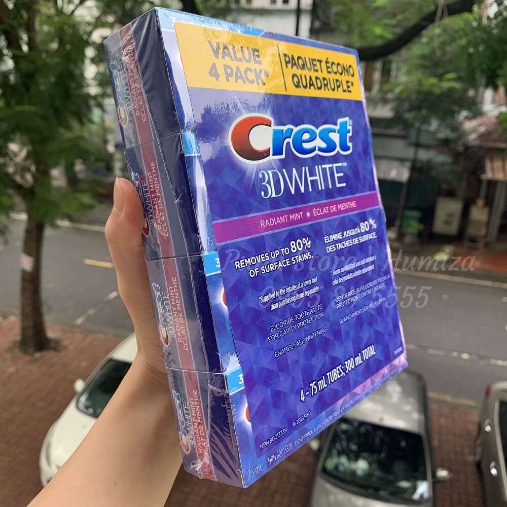 Kem đánh răng Crest 3D White 75ml [Hàng Mỹ]