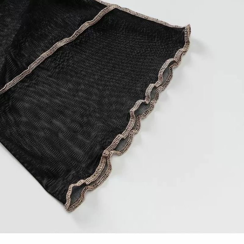 ÁO CROPTOP TAY DÀI LOE BUỘC EO VẢI LƯỚI REN LƯỚI SEXY / ÁO CARDIGAN LƯỚI MÀU ĐEN SIÊU SA