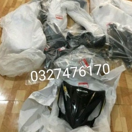 bộ nhựa dàn áo xe Wave RSX 100 màu đen zin honda