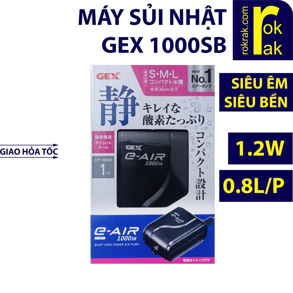May Sủi Khi Oxy Sieu Em Cao Cấp 1 Voi Gex E Air 1000sb 1000 Cho Hồ Ca Phụ Kiện Thủy Sinh Sieuthị Vn