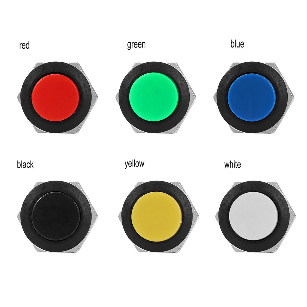 Bộ 2/5 Công Tắc Khởi Động Xe Hơi 16mm ON/OF Nhiều Màu Sắc Tiện Dụng